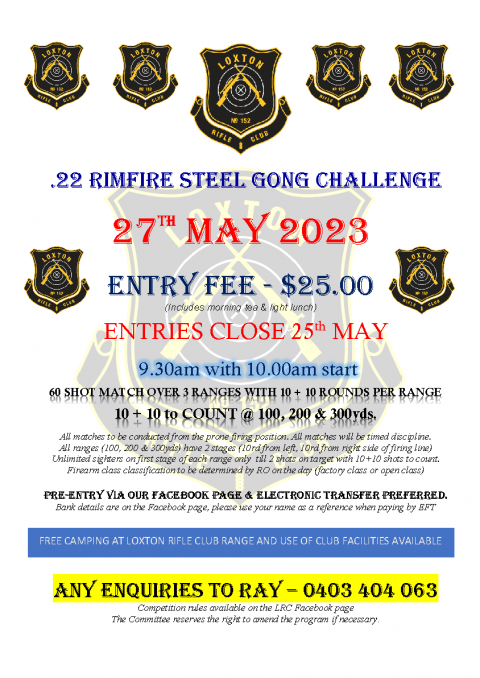 .22 Rimfire Steel Gong Challenge - NRAA - National Rifle Association of ...