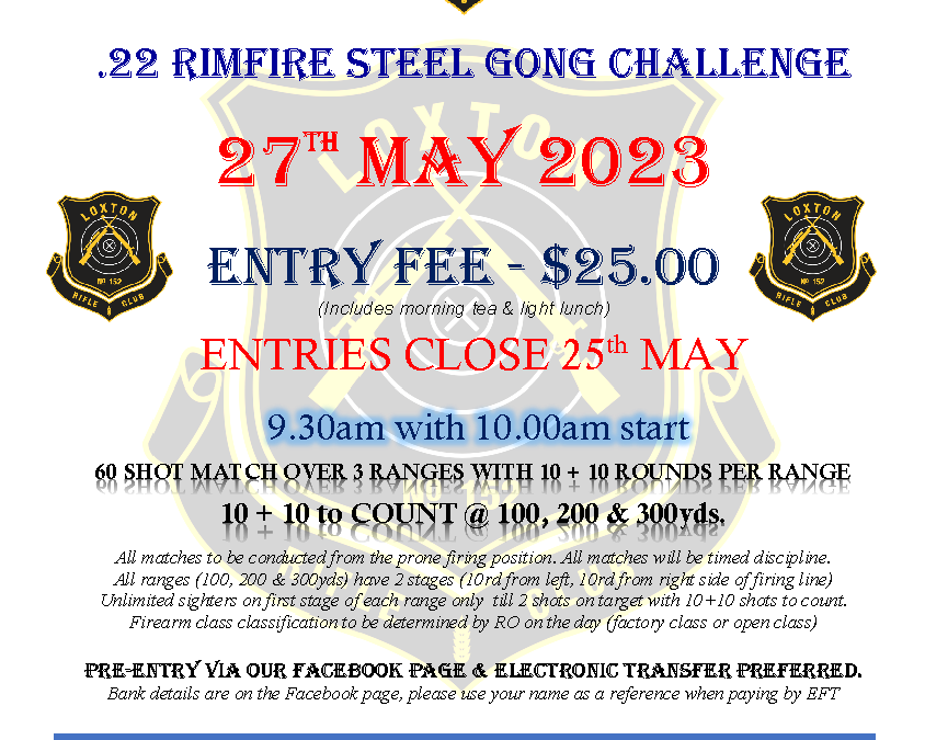 .22 Rimfire Steel Gong Challenge