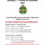 Armidale Rifle Club OPM: Sat 2 – Sun 3 November 2024