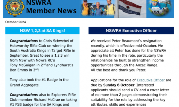 NSWRA Newsletter – October 2024